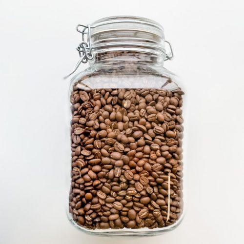 Arwac Cofee Vers Geroosterde Arabica Koffiebonen – 1 kg – Glazen Pot