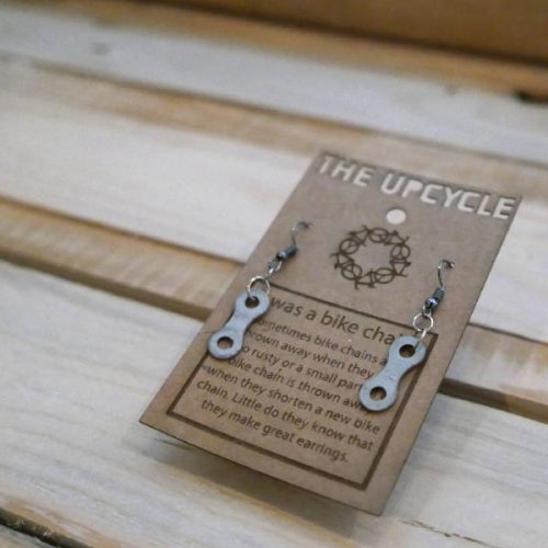 bike chain earrings