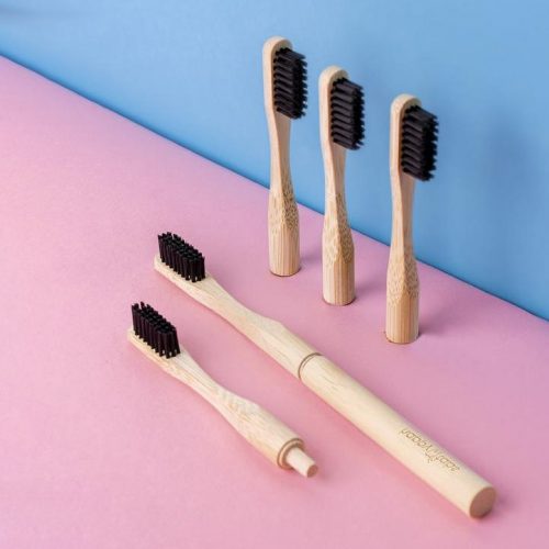 Eco toothbrush with replaceable brush head