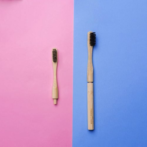 Bamboo Toothbrush – One year Supply Brush + 4 x Replaceable Brush heads