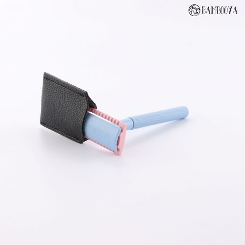 Safety Razor Bambooya + 20 razor blades – Frosty Pink