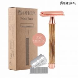 Bamboo Safety Razor / Scheermes – Rose Gold