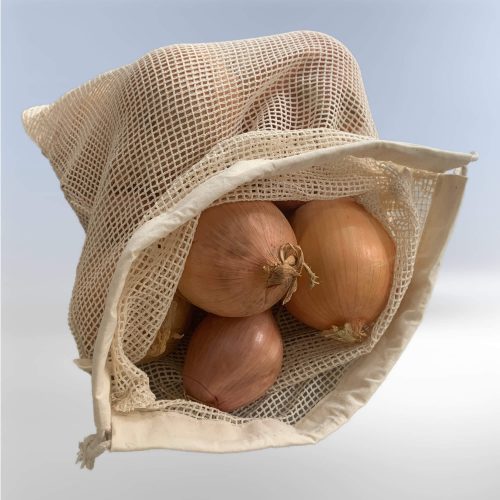 Vegetable and Fruit Net made of Organic Cotton, Zero Waste, Small Size