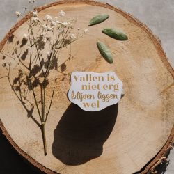 Falling is (Dutch) Sticker – Paperleaves