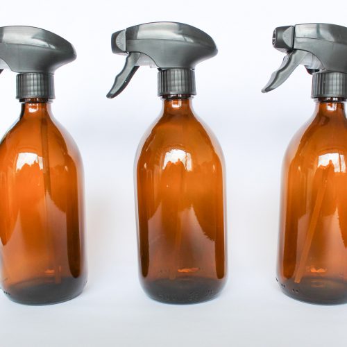 Amber Glass Spray Bottle 3 Pack