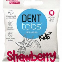 Strawberry Toothpaste Tabs With Fluoride Kids Dent Tabs