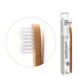 Kids Bamboo Toothbrush – White, Ultra-S...