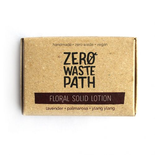 Floral Solid Lotion Zero Waste Path