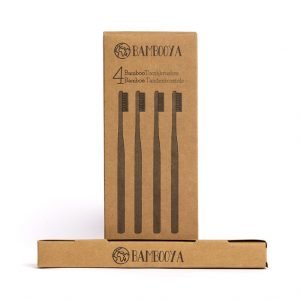 Bambooya Bathroom Starters Kit – Safety Razor + Toothbrushes + Cotton Pads – For Women