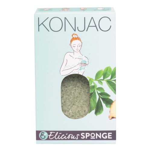 Elicious | Natural Konjac thick bath sponge Aloe Vera – moisturizing