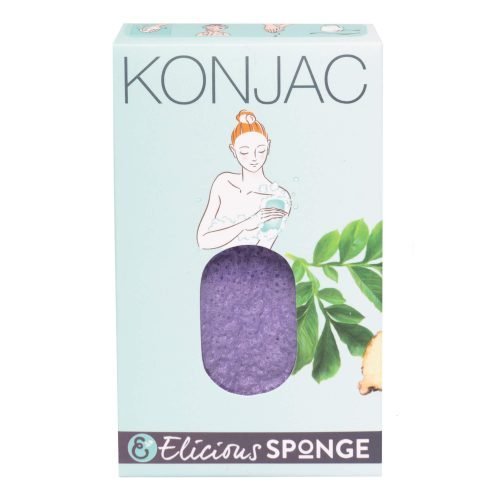 Elicious | Natural Konjac thick bath sponge Lavender – soothing