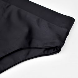 High-waisted bikini bottom – Ultra-Black