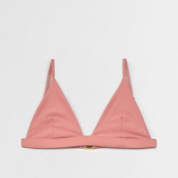 Triangle bikini top – Coral pink