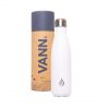 Water bottle thermos – Sustainable VANN drinking bottle White
