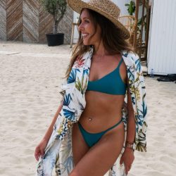 V-Neck bikini top – Turquoise sea