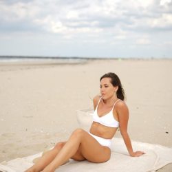 V-Neck bikini top – Salty wave