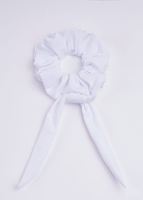 Scrunchie with bow – Salty wave