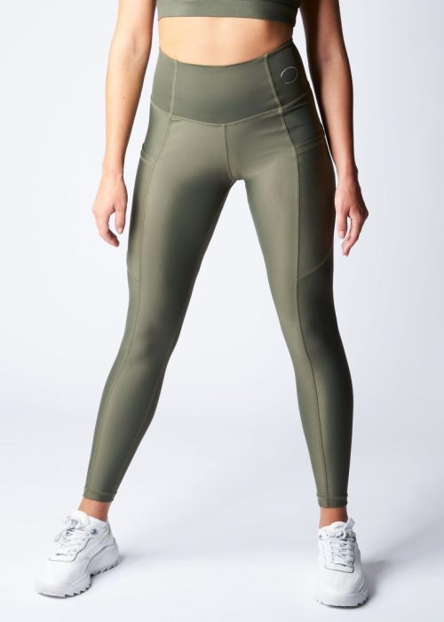Leggings with pockets – Turtle green
