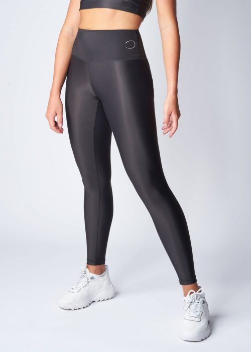 High-waisted leggings – Dolphin grey