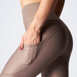 Leggings with pockets – Soft tan
