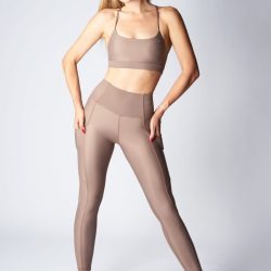 Leggings with pockets – Soft tan