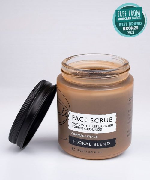Coffee Face Scrub – Floral Blend for Sensitive Skin