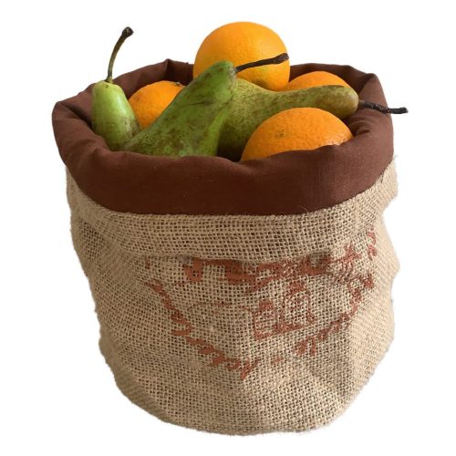 Elicious | Farmland burlap potato sack and bread bag with liner
