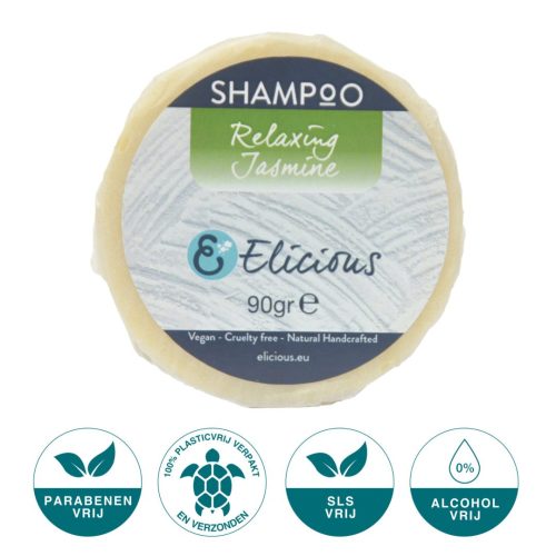 Elicious | Natural shampoo bar Relaxing Jasmine 90g – CG friendly