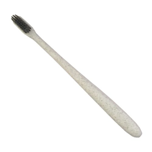 Elicious | Biodegradable wheat straw toothbrush – white