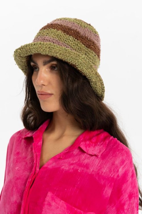 Multicolor Lowland Crochet Hat