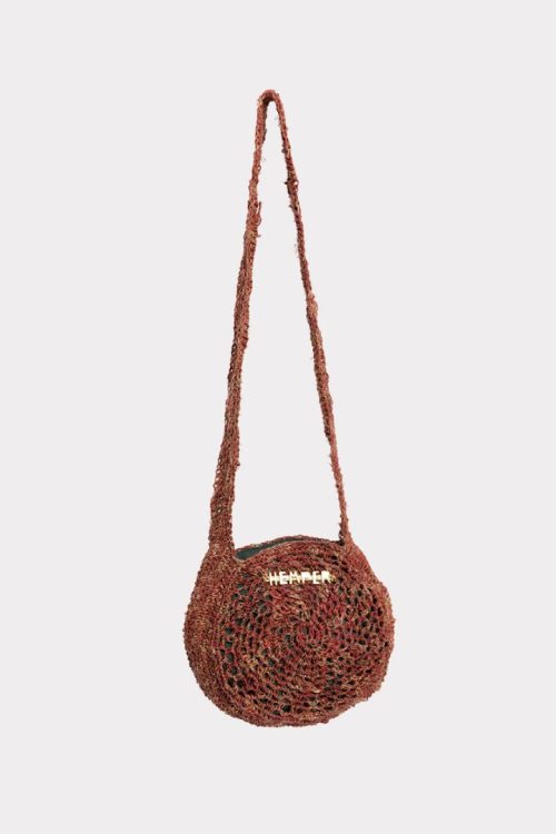 Ayesha Crochet Handbag Red and Emerald