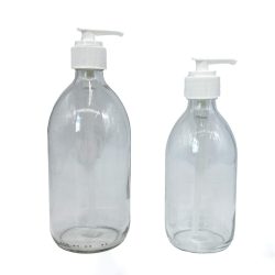 Clear Glass Pump Bottle