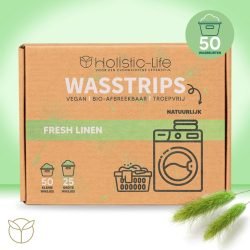 Natuurlijke Wasmiddeldoekjes – Fresh Linen Wasstrips 50 Wasbeurten Incl. Wasverzachter