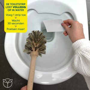 Natuurlijke WC reiniger – 60 Duurzame Toiletreiniger strips– Citroen